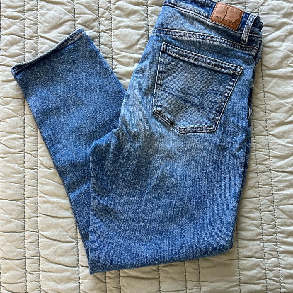 American Eagle Outfitters Blue Straight Leg Jeans